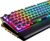 RK ROYAL KLUDGE S108 Typewriter Keyboard, Retro Mechanical Gaming Keyboard Wired 108 Keys with RGB Backlit Sidelight, Detachable Wrist Rest, Round Keycaps Blue Switches – Black