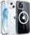 FNTCASE for iPhone 15 Case Clear: iPhone 14/13 Case Magnetic Phone Cases with Screen Protector Compatible with Magsafe Slim Anti Yellowing Rugged Protective Transparent Cell Cover (A-Clear)