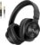 AOC Bluetooth Over Ear Headphones, Wireless Studio Monitor & Mixing DJ Headphones with 72H Playtime, Hi-Res, Built-in Mic, 3.5mm/6.35mm Wired Audio Jack for Guitar AMP, Podcast, PC Gaming – Black