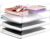 Stackable Letter Tray Desk Organizer, Set of 4 Clear PET Paper & File Organizers, Document Storage for Office Supplies