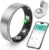 Smart Ring with Sleep Monitoring, Step Counting, Heart Rate, Blood Oxygen for iPhone and Android, No Subscription Fee, IP68 Waterproof Health Tracker (Silver, 9)
