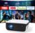 Mini Projector, NICPOW Upgrade Portable Outdoor Movie Projector, 1080P and 200″ Supported Small Projector Compatible with TV Stick, Phone, PS5, HDMI, USB for Home, Bedroom, Gaming, Outdoor Use