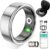 Smart Ring for Women Men,Fitness Tracker Ring with Heart Rate, Sleep Monitoring, Blood Oxygen, Step Counting for iOS and Android, No Subscription Fee, Waterproof(Silver, 9)