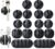 OHill 16-Pack Black Cord Organizer – Adhesive Cable Clips Holder for Desk, Wall, Car – Wire Management Clips for iPhone Charger, USB, Computer Cables -Cord Keepers with Strong Sticky Backing