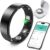 Smart Ring with Sleep Monitoring, Step Counting, Heart Rate, Blood Oxygen for iPhone and Android, No Subscription Fee, IP68 Waterproof Health Tracker (Black, 10)