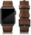 EDIMENS Leather Bands Compatible with Apple Watch 46mm 45mm 44mm 42mm(Series 1 2 3) Band Men Women, Vintage Genuine Leather Wristband Replacement Band Compatible for Apple Watch iwatch Series 10 9 8 7 6 5 4 SE