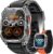 Military Smart Watches for Men, 2.01″ HD Smartwatch with 1000 mAh Battery/2 Straps/Answer/Make Call/Led Flashlight/Heart Rate/Sleep Monitor, 100+ Sport Modes Fitness Tracker for Android/iPhone