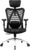 Duramont Ergonomic Office Chair – Adjustable Desk Chair with Lumbar Support and Rollerblade Wheels – High Back Chairs with Breathable Mesh – Thick Seat Cushion, Head, and Arm Rests – Reclines (Black)