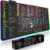 Excel Shortcut Keys LED Mouse Pad – Colorful RGB Luminous Extended Large Cheat Sheet Gaming Mousepad| PC Office Spreadsheet Keyboard Mat| Non-Slip Stitched Edge